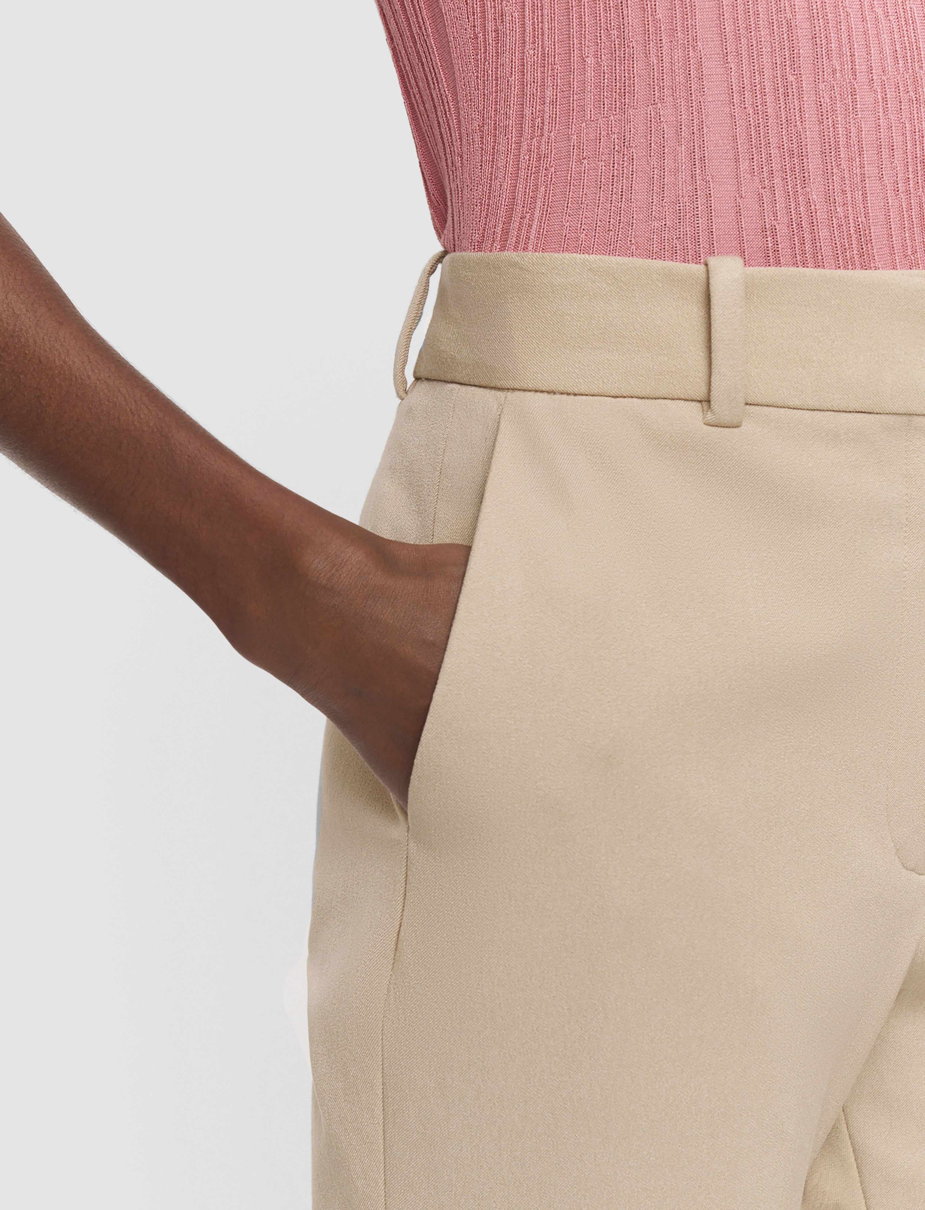 beige-tafira-gabardine-stretch-trousers-JOSEPH