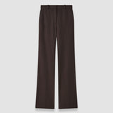 Brown Tafira Gabardine Stretch Trousers - Joseph