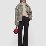 Brown Tafira Gabardine Stretch Trousers - Joseph