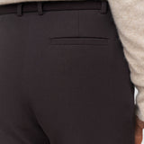 Brown Tafira Gabardine Stretch Trousers - Joseph