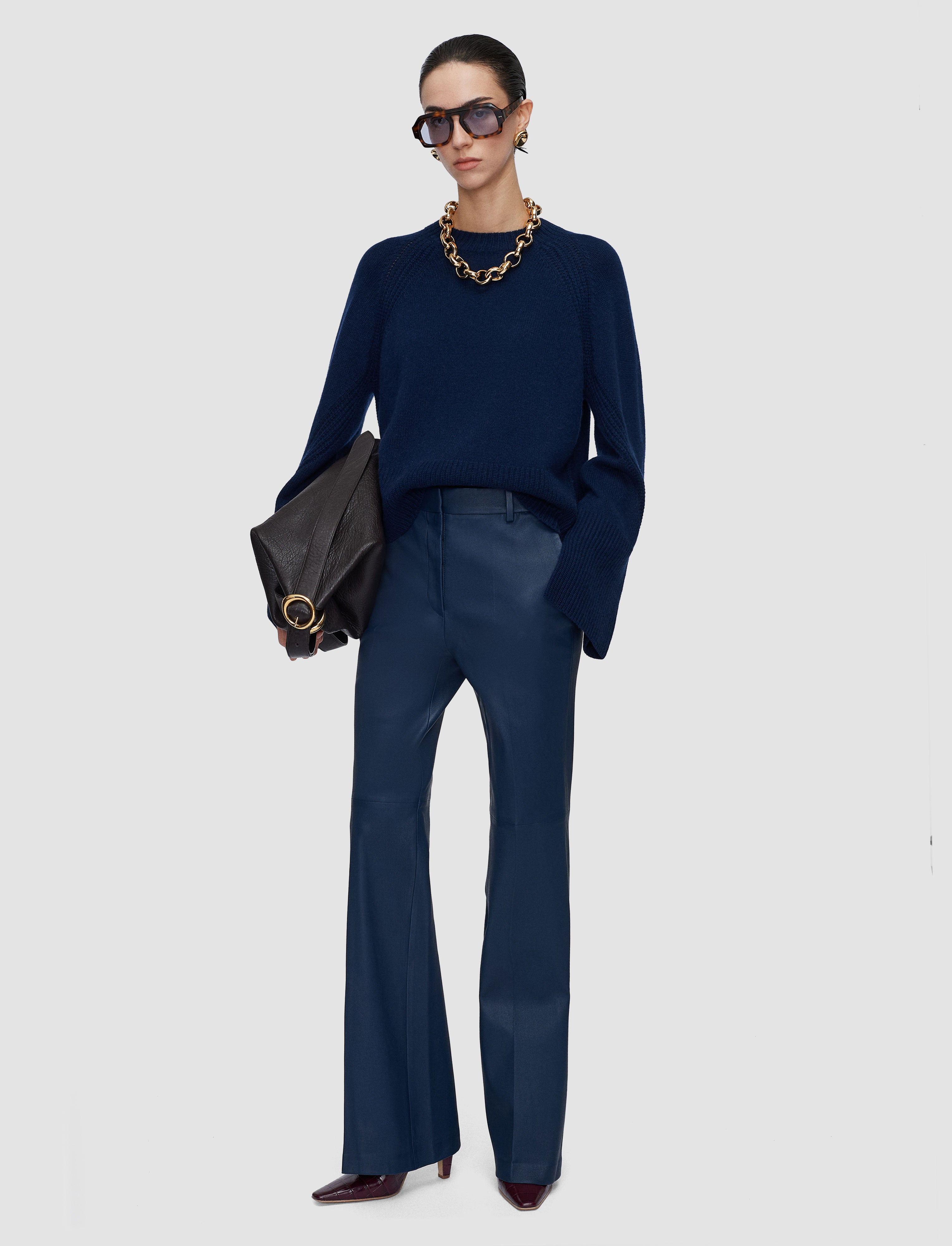 blue-tafira-leather-stretch-trousers-JOSEPH