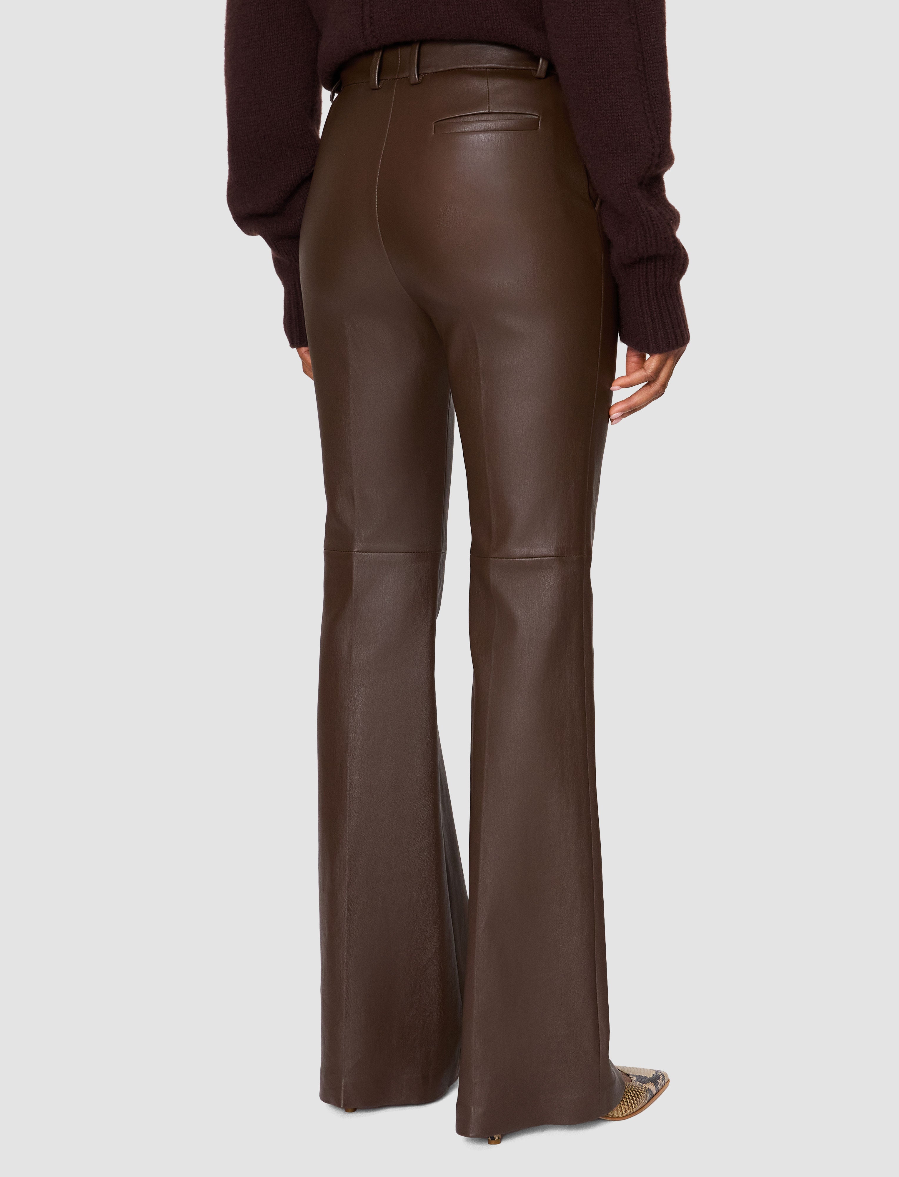 brown-tafira-leather-stretch-trousers-JOSEPH