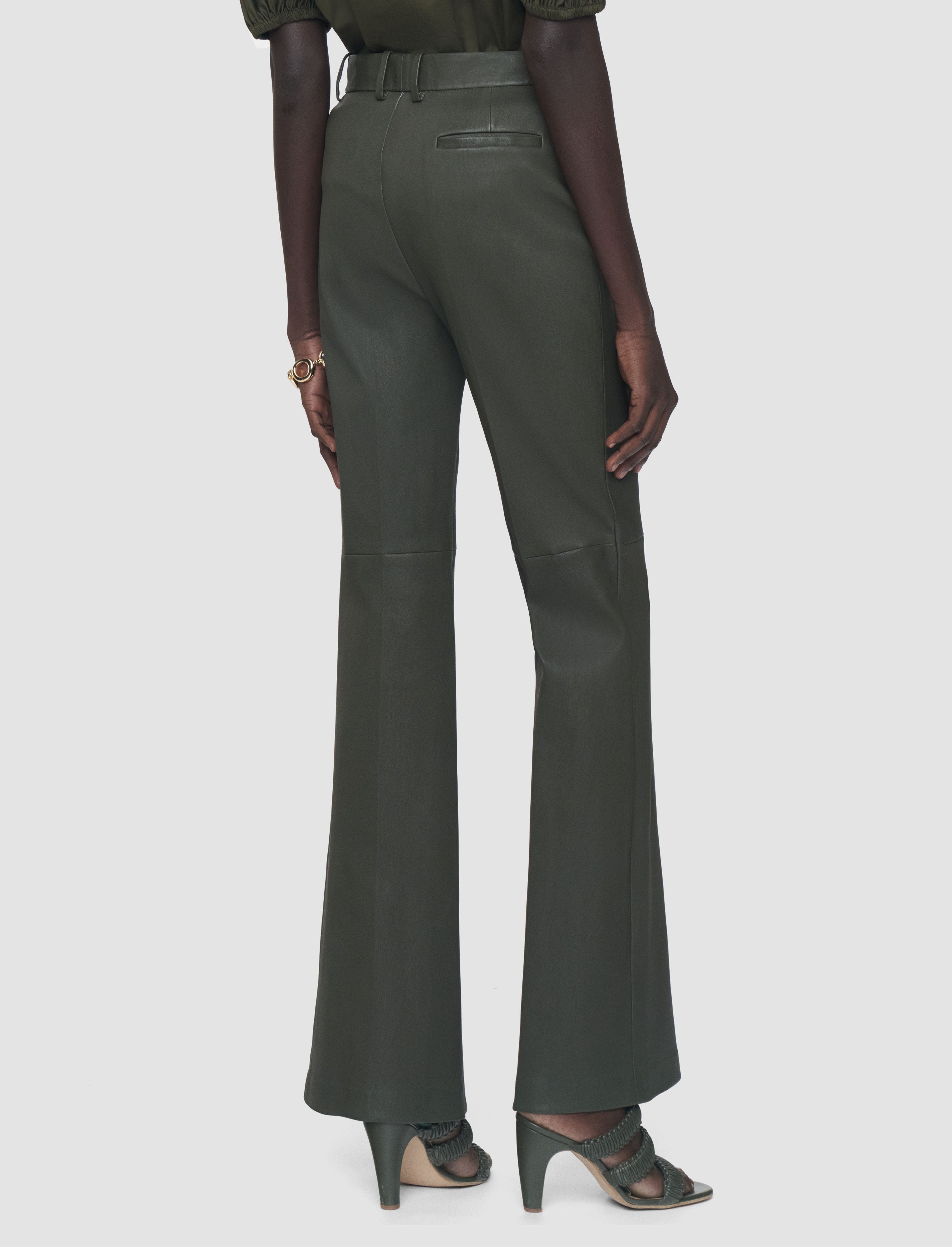 green-tafira-leather-stretch-trousers-JOSEPH