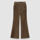 Brown Tafira Suede Stretch Trousers - Joseph