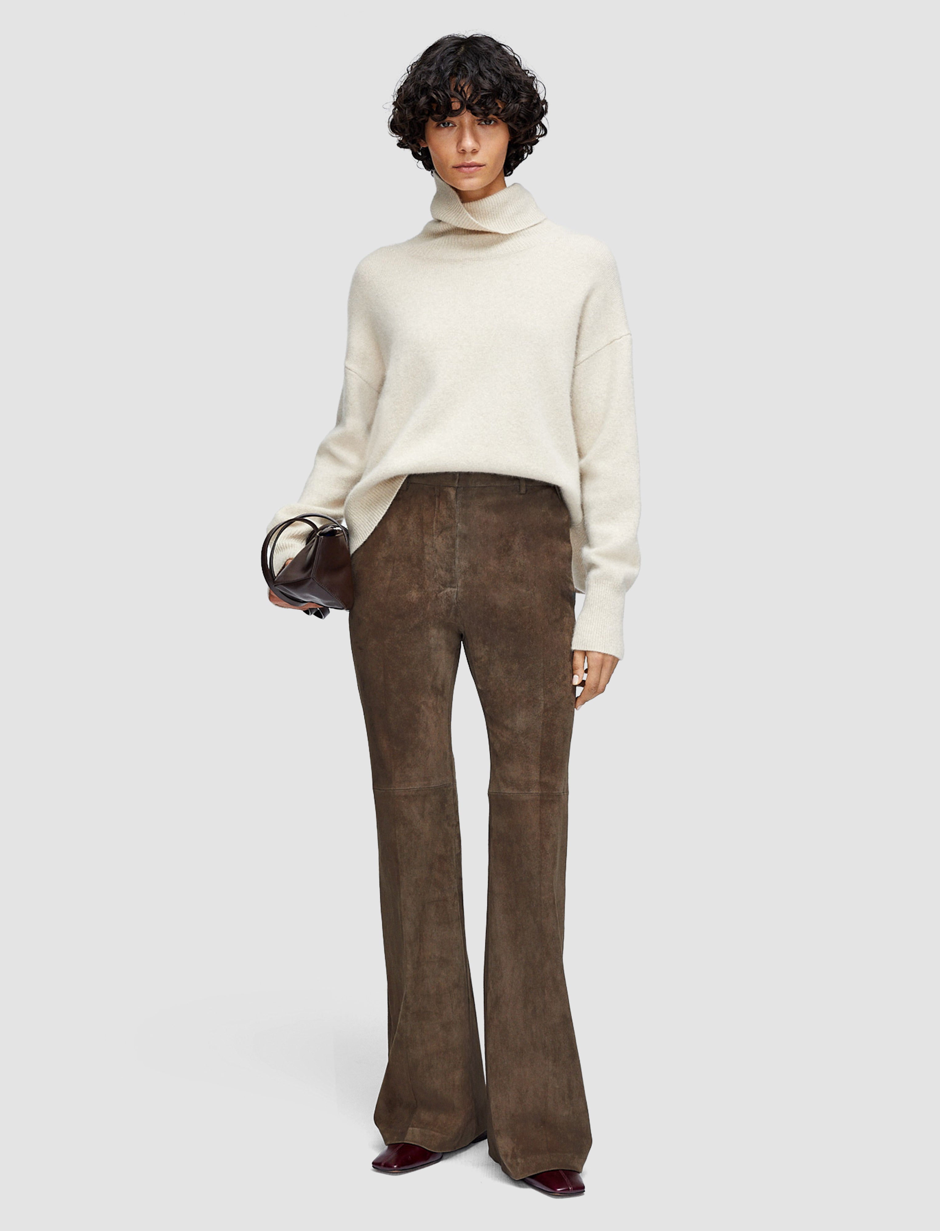 brown-tafira-suede-stretch-trousers-JOSEPH
