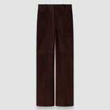 Purple Tafira Suede Stretch Trousers - Joseph