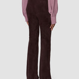 Purple Tafira Suede Stretch Trousers - Joseph