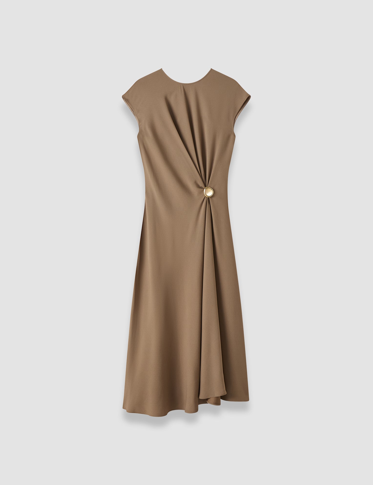 Brown Taipan Crepe Dress - Joseph