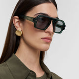 Green Talba Aviator Sunglasses - Joseph