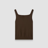 Brown Talos Light Viscose Knit Top - Joseph