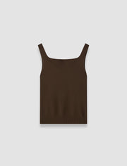 Brown Talos Light Viscose Knit Top - Joseph