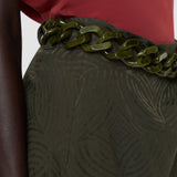 Jupe Tanger en soie jacquard