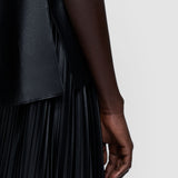 Black Tanjic Light Nappa Leather Top - Joseph