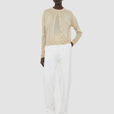 Gold Tasse Lurex Knit Cardigan - Joseph