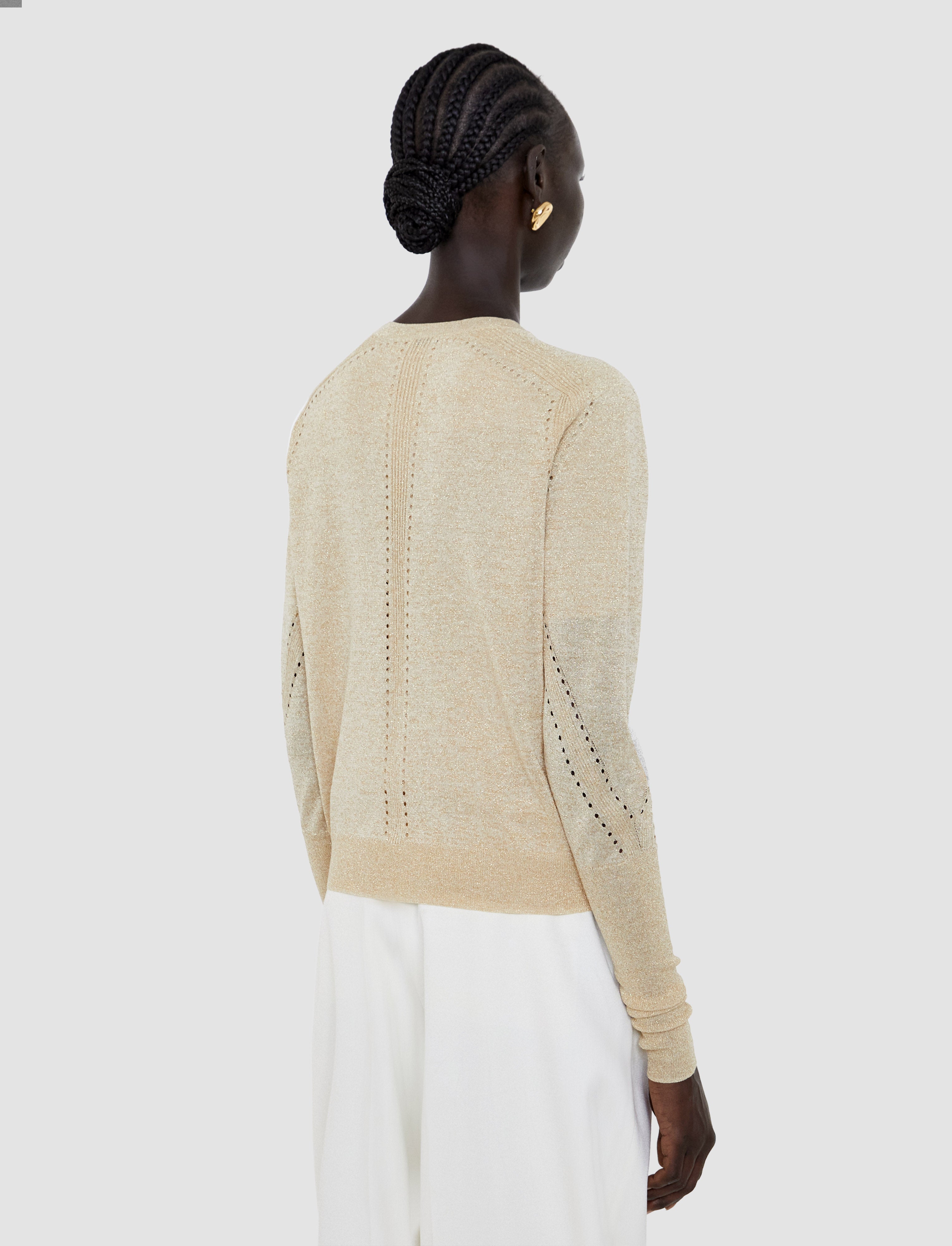gold-tasse-lurex-knit-カーディガン-JOSEPH