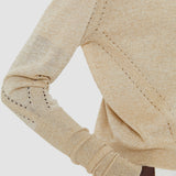 Gold Tasse Lurex Knit Cardigan - Joseph