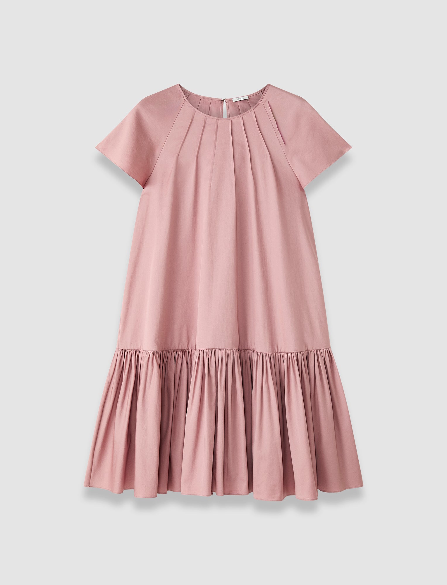 pink-tazi-cotton-sateen-dress-JOSEPH