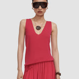 Tell Silk Knit Vest Top