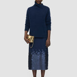 Blue Terry Brushed Cashmere Silk Knitwear - Joseph