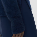 Blue Terry Brushed Cashmere Silk Knitwear - Joseph