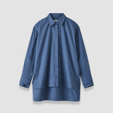 Blue Theia Cotton Poplin Shirt - Joseph