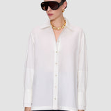 White Theia Cotton Poplin Shirt - Joseph