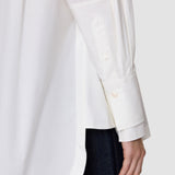White Theia Cotton Poplin Shirt - Joseph