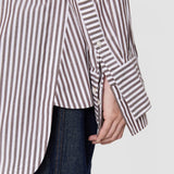 Multicolour Theia Cotton Stripe Shirt - Joseph