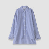 Multicolour Theia Cotton Stripe Shirt - Joseph