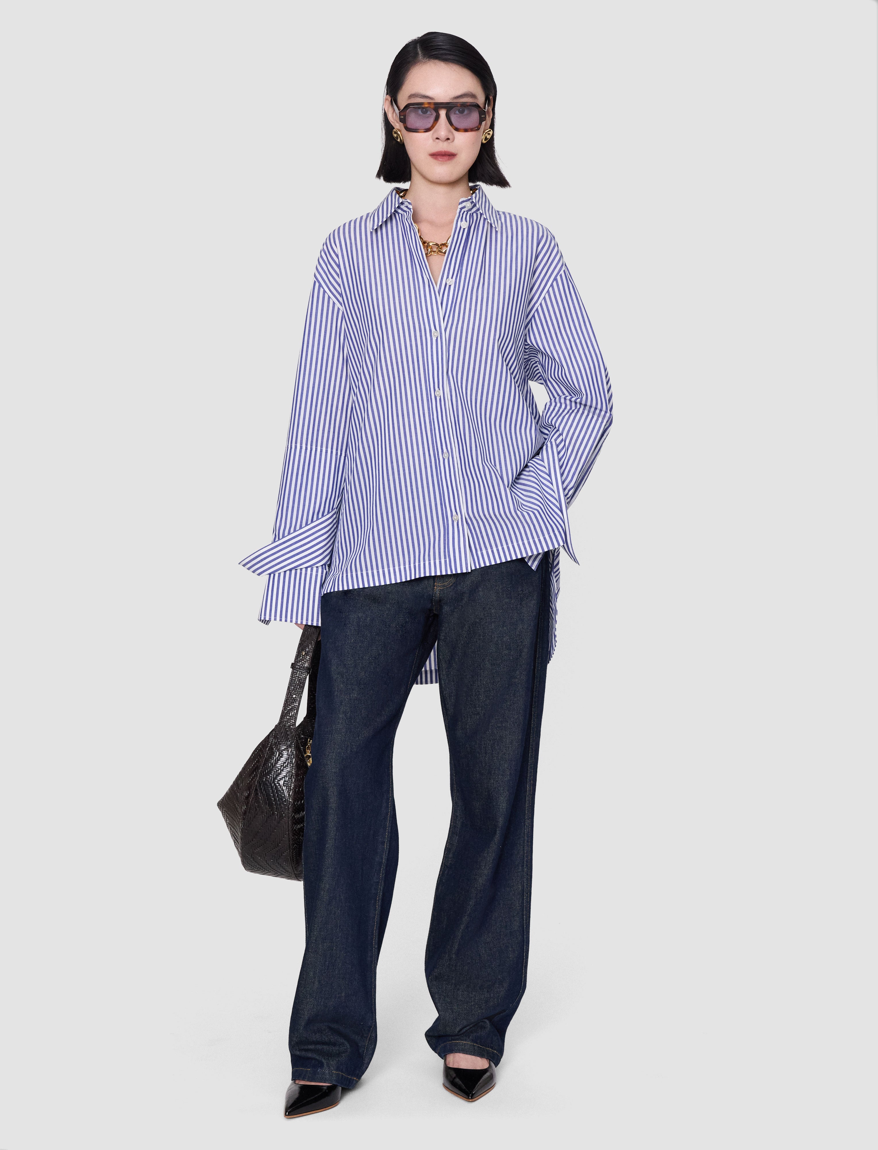 multicolour-theia-cotton-stripe-shirt-JOSEPH