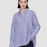 Multicolour Theia Cotton Stripe Shirt - Joseph