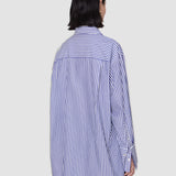 Multicolour Theia Cotton Stripe Shirt - Joseph