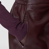 Purple Thurlow Nappa Leather Trousers - Joseph