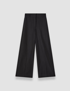 Black Thurlow Soft Cotton Silk Trousers - Joseph
