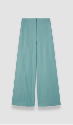 Blue Thurlow Soft Cotton Silk Trousers - Joseph
