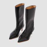 Black Tiana Patent Leather Short Boots - Joseph