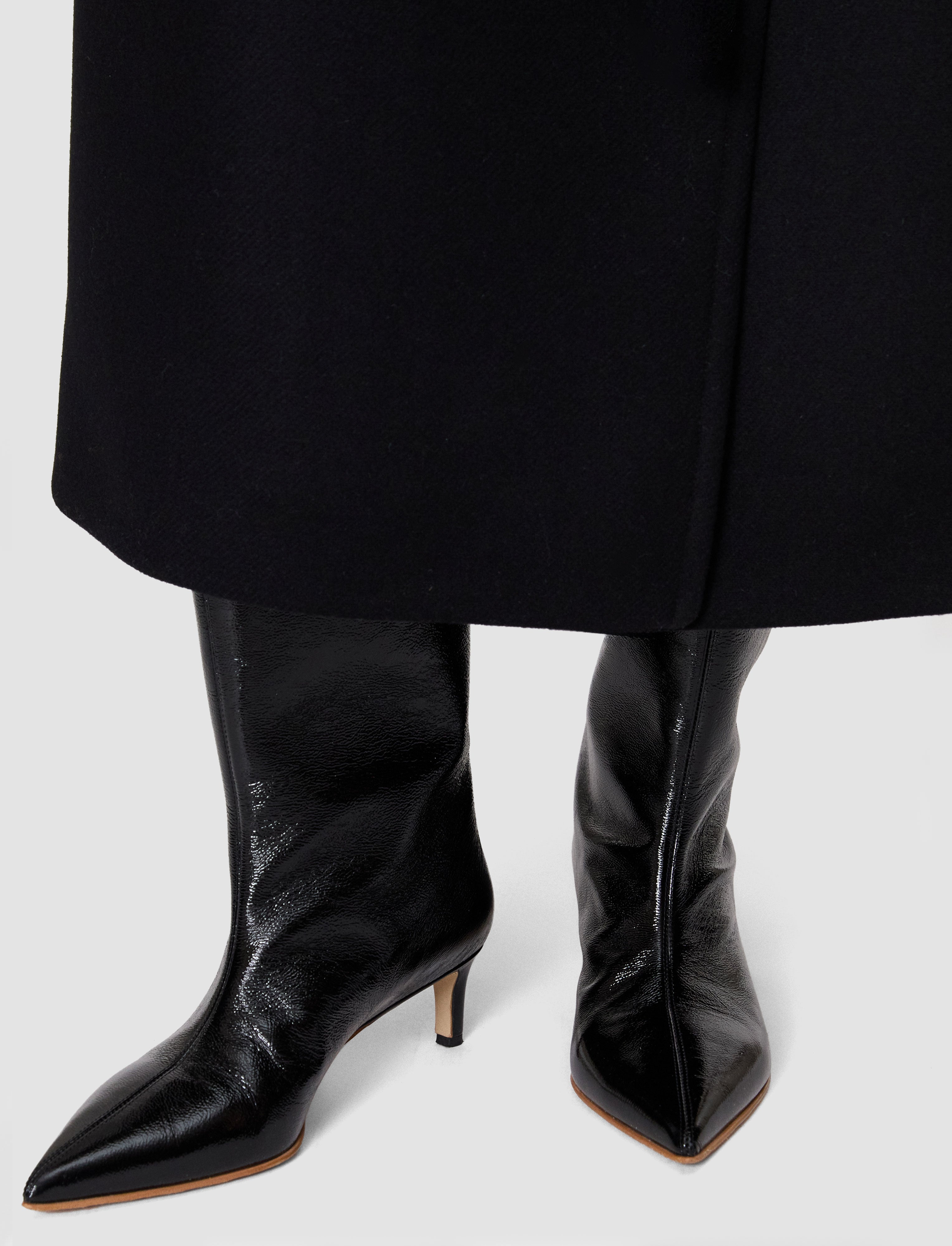 ティアナ Patent Leather ショートブーツ - 黒 | JOSEPH JP
