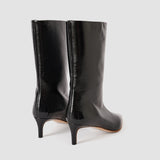 Black Tiana Patent Leather Short Boots - Joseph