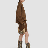 Tiana Snake Leather Short Boots