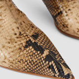 Tiana Snake Leather Short Boots