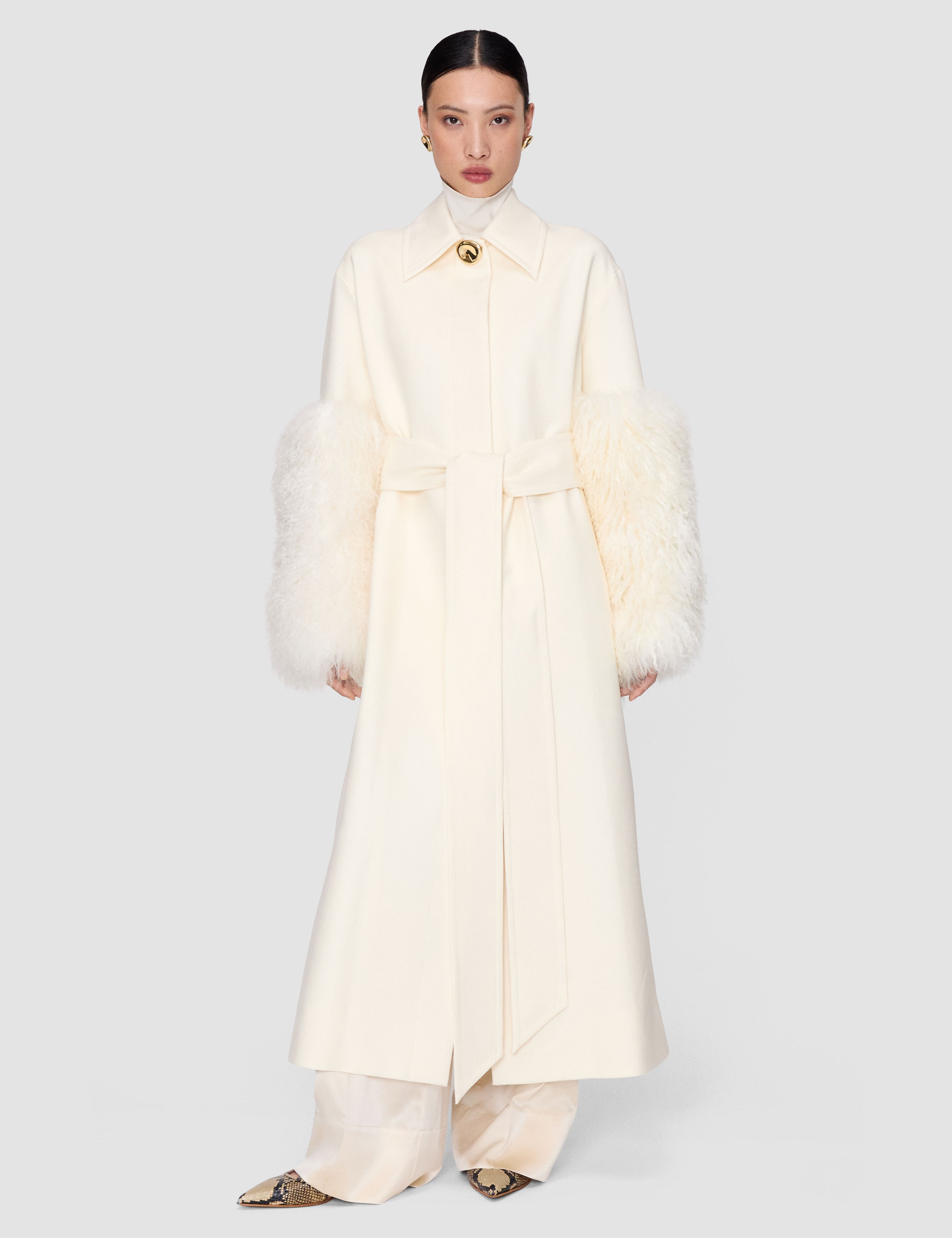 White Tides Virgin Wool Coat - Joseph