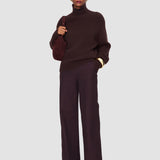 Brown Tilly Lofty Cashmere High Neck Jumper - Joseph