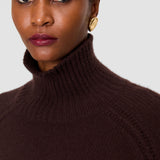 Brown Tilly Lofty Cashmere High Neck Jumper - Joseph