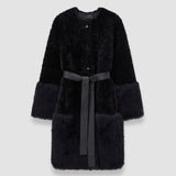 Grey Tina Shearling Coat - Joseph