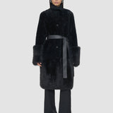 Grey Tina Shearling Coat - Joseph