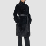 Grey Tina Shearling Coat - Joseph