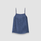 Blue Titana Fluid Crinkle Camisole - Joseph