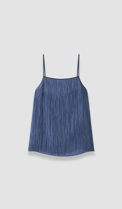Blue Titana Fluid Crinkle Camisole - Joseph