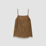 Brown Titana Fluid Crinkle Camisole - Joseph
