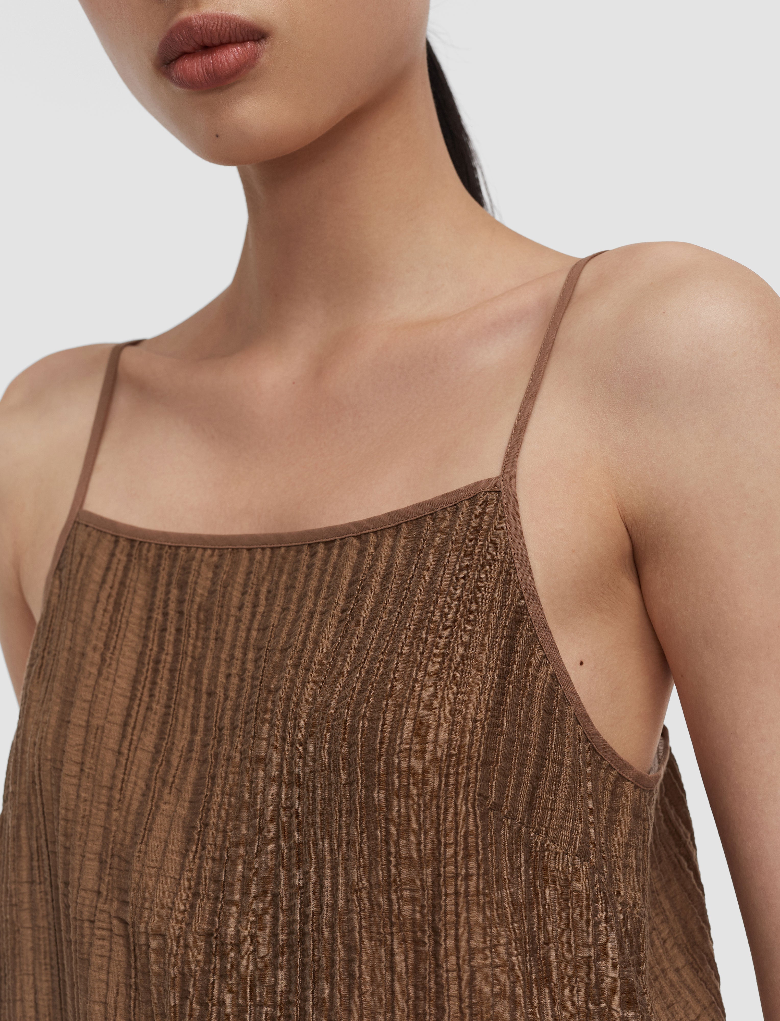 brown-titana-fluid-crinkle-camisole-JOSEPH